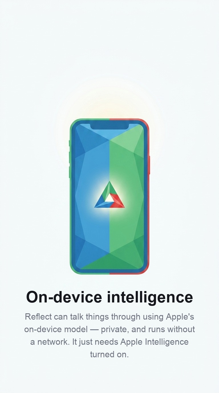 On-device intelligence onboarding screen