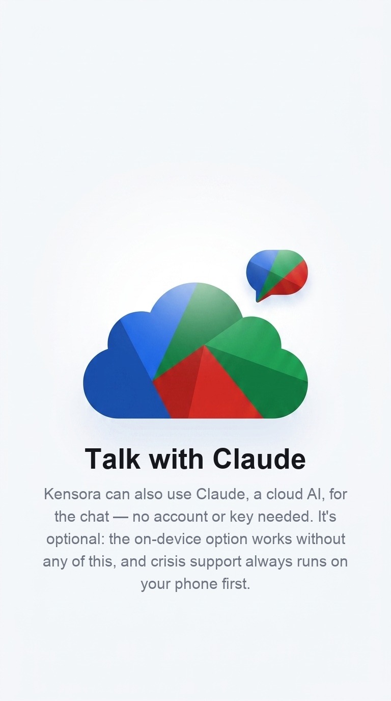 Cloud AI onboarding screen